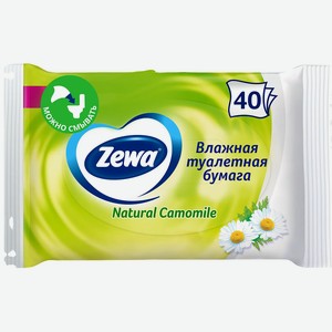 Бумага туалетная влажная Zewa Ромашка, 42 шт