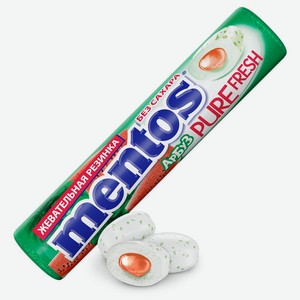 Жевательная резинка Mentos Свежайший (Pure Fresh) Арбуз 15.5 г