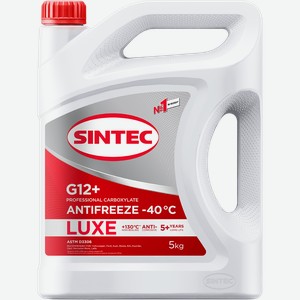 Антифриз SINTEC Antifreeze luxe G12+, 5кг