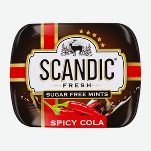 Конфеты освежающие без сахара пряная кола Scandic 14г