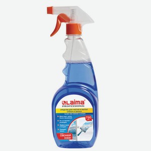 Средство для мытья стекол и зеркал 750мл LAIMA PROFESSIONAL, свежий озон, распылитель, 602301