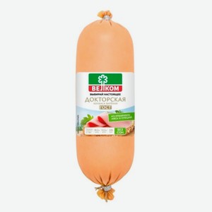 Колбаса вареная «Велком» Докторская из свинины и говядины ГОСТ, 620 г