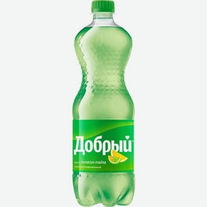 Напиток Добрый Лимон-Лайм газированный 1л, 1 л
