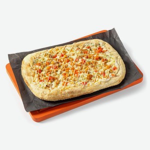 Пицца Альфредо с курицей и чесночно-грибным соусом, 410 г, 410 г