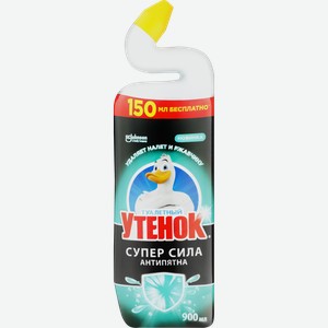 Средство для чистки унитаза ТУАЛЕТНЫЙ УТЕНОК Антипятна, 900мл