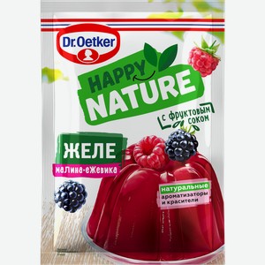 Желе DR.OETKER Happy Nature, со вкусом малины и ежевики, 41г