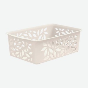 Корзинка для хранения Полимербыт молочная 1.2л 187*127*62см