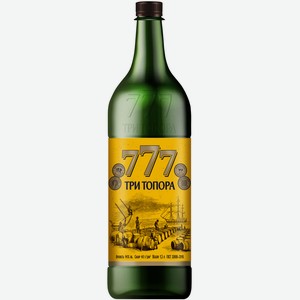 Плодовый алкогольный напиток Три Топора полусладкий 14%, 1.5л
