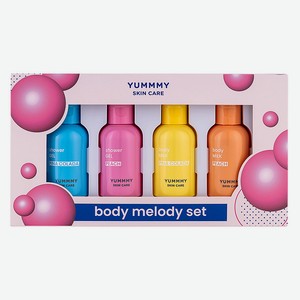 YUMMMY Подарочный набор Body Melody, 60 мл x 4 шт