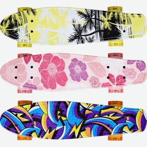 Скейтборд ACTIWELL 55x14,5см с принтом SKA-03, Китай