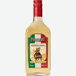 Напиток спиртной PISTOLERO SILVER Gold Текила алк.38%, Испания, 0.7 L