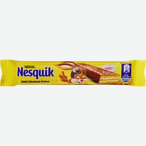 Вафля NESTLE Nesquik Wafer в молочном шоколаде, 26,7г