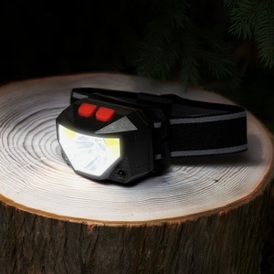 Фонарь налоб аккум с кабелем USB ИМП