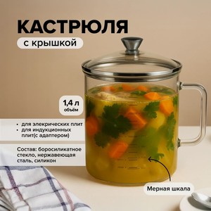 Кастрюля с крышкой   BS Mini , 1.4 л