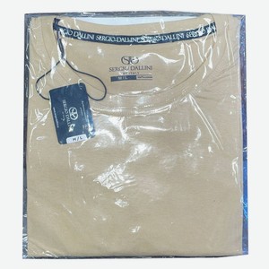 Футболка оверсайз мужская SERGIO DALLINI арт. SS SGU752-6 бежевая размер XSS