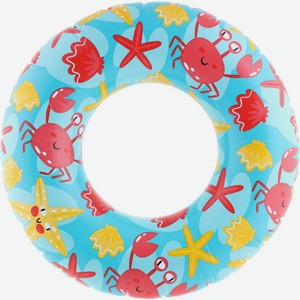 Круг ACTIWELL надувной д/плавания Crab 56см DINO02, Китай
