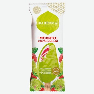 Мороженое молочное BAHROMA Эскимо Клубничный мохито Казахстан, 75 г