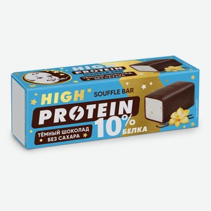 Суфле сырок молочное «ЗГДиОП им. В.П.Пастухова» High Protein в темном шоколаде с протеином без сахара охлажденное, 50 г