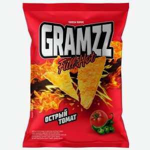 Чипсы начос Gramzz со вкусом Острый томат, 55г, 55 г