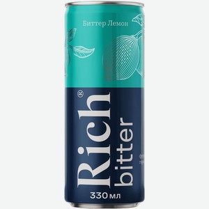 Тоник Rich Биттер Лемон газированный 330мл, 330 мл