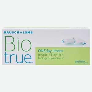 Линзы контактные Biotrue Bausch + Lomb Oneday мягкие однодневные для коррекции зрения -1.50, 30шт., 30 шт