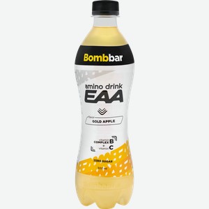 Напиток безалкогольный газированный BOMBBAR ЕAA со вкусом яблока, 500мл