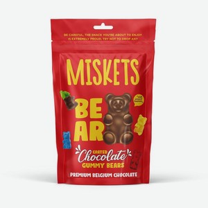Конфеты Miskets из молочного шоколада с мармеладной начинкой, 100г