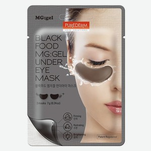 PUREDERM Гелевые патчи для области вокруг глаз с черным комплексом Gel Patches For Eye Area With Black Complex, 7 г (1 шт.)