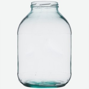 Банка Твист из полубелого стекла I-82-3000, 3л