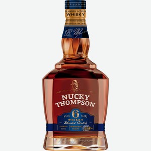 Виски NUCKY THOMPSON купажированный 6 лет 40%, 0.5л