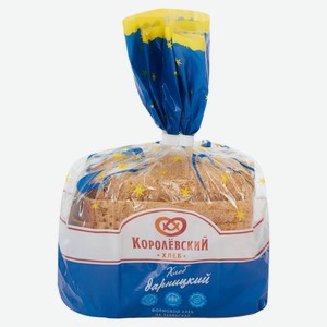 Хлеб ржаной «Королевский хлеб» Дарницкий без сахара нарезка, 300 г