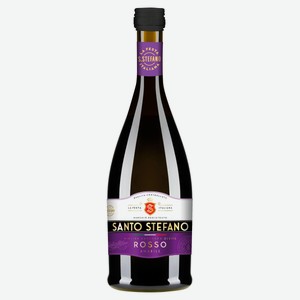 Напиток винный Santo Stefano Rosso Amabile красный полусладкий Россия, 0,25 л