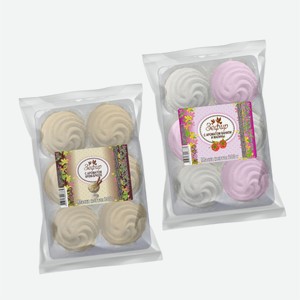 Зефир ЖИЗЕЛЬ ваниль-малина/крем-брюле 300г