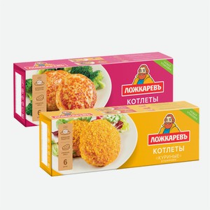 Котлеты  Ложкаревъ  куриные в панировке/из индейки 400гр