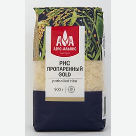 Рис Пропаренный Агро-альянс, Экстра, 900 Г