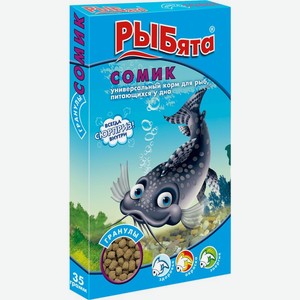 Корм Рыбята Сомик гранулы для аквариумных рыб 35г