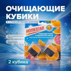 HOMESTAR очищ кубики в слив бач 2шт ИМП