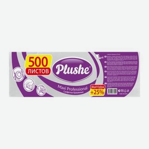 Салфетки бумажные однослойные Maxi Professional Plushe 500 листов