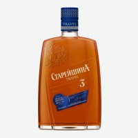 Коньяк   Старейшина   Travel, 3 года, фляга, 40%, 0,25 л