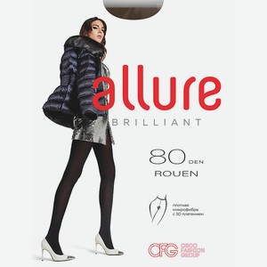 ALLURE Колготки женские 80 ден микрофибра Rouen caffe, цвет: caffe, размер: 3