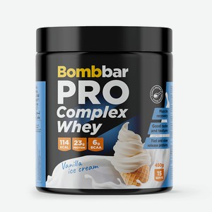 BOMBBAR Коктейль многокомпонентный со вкусом  Ванильное мороженое , 450 г