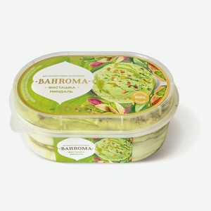 БЗМЖ Мороженое Bahroma Ванна пломбир Фисташка с миндалем 4