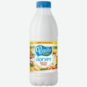 Йогурт Фруате Персик-Груша 1% 850г