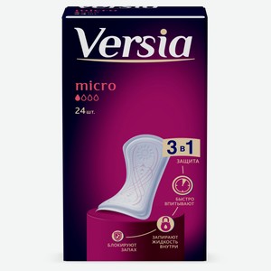 Прокладки урологические для женщин Versia micro 1 капля, 24 шт