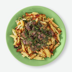 Картофель жареный с грибами Пятёрочка Кафе, 200г, 200 г