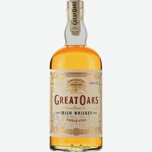 Виски GREAT OAKS Айриш Сингл Каск Ирландский купажированный 40%, 0.7л