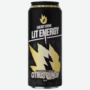 Энергетический напиток Lit Energy Citrus Punch 0,45 л ж/б