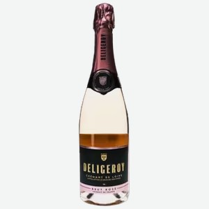 Вино игристое Deligeroy Cremant розовое брют 0,75 л