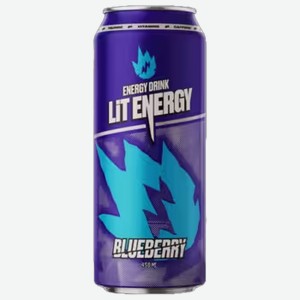 Энергетический напиток Lit Energy Blueberry 0,45 л ж/б