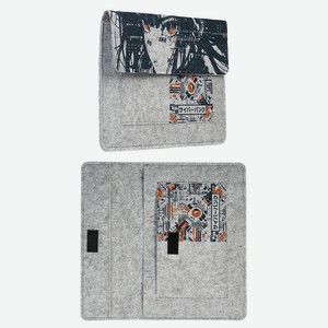 Сумка  Конверт  для ноутбука  Аниме @orange_lotus , диагональ 13 , 35х25см